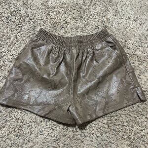 Faux Leather Shorts
